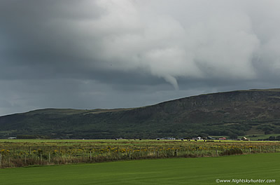 Funnel Cloud Over Binevenagh Mountain - August 25th 2018 